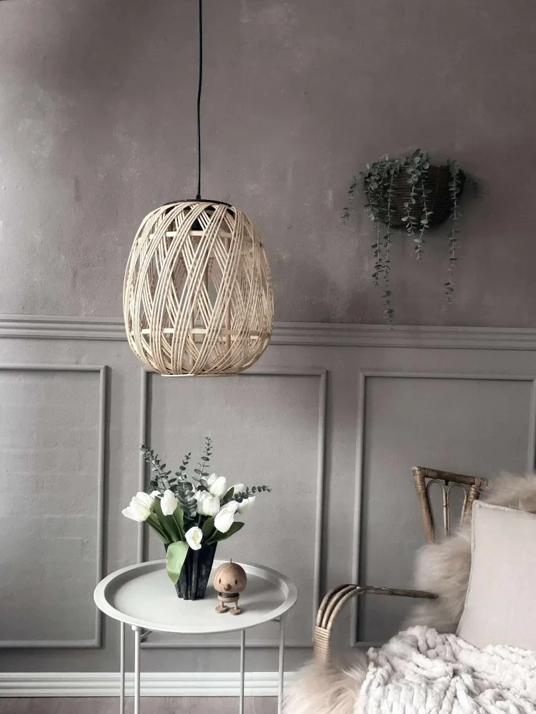 Lampe Rattan - Dia 35 cm