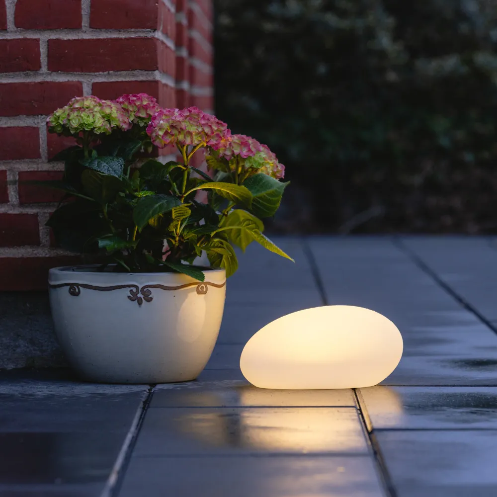 Lea LED-stein liten hvit