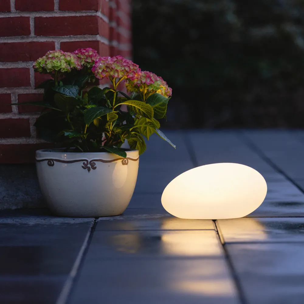 Lea LED-stein Medium hvit