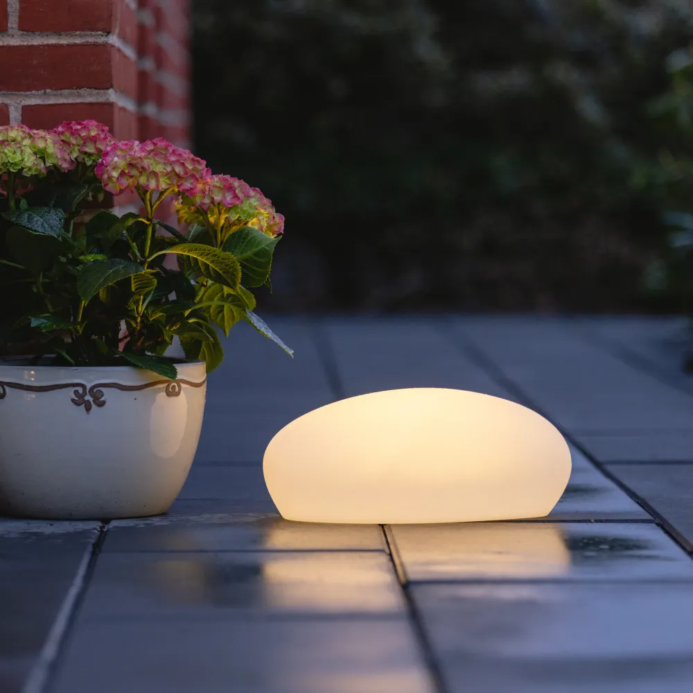 Lea LED-stein Stor hvit