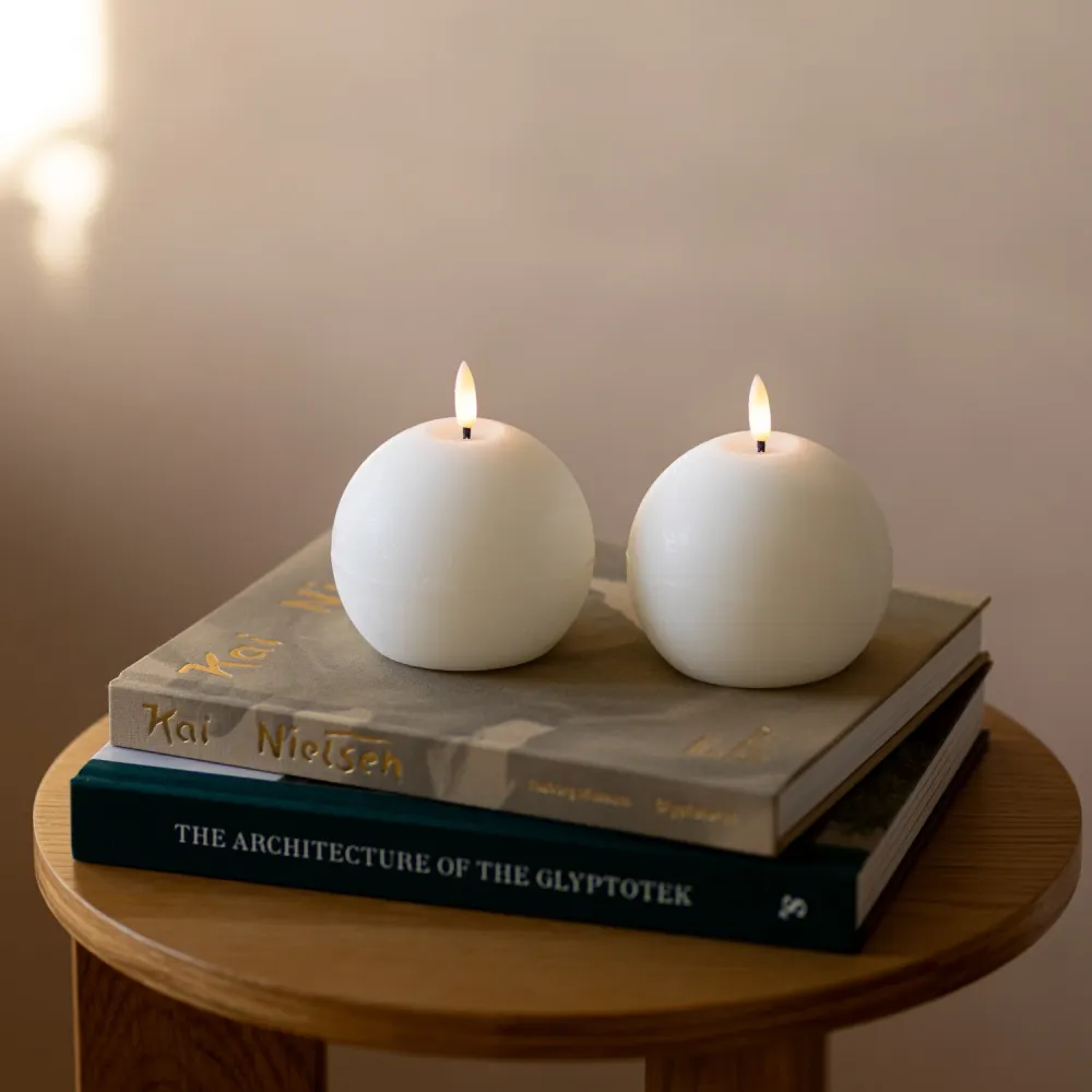 Luna LED kule Ø9 cm. 2 stk.