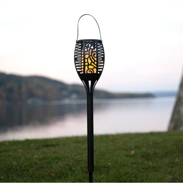Premium LED 3 i 1 solcelle 42 cm svart