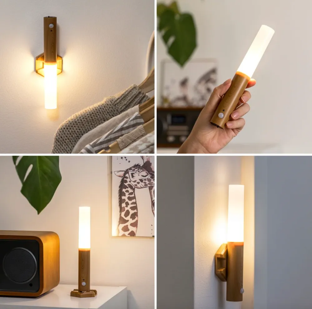Flyttbar sensorlampe - 2 stk.