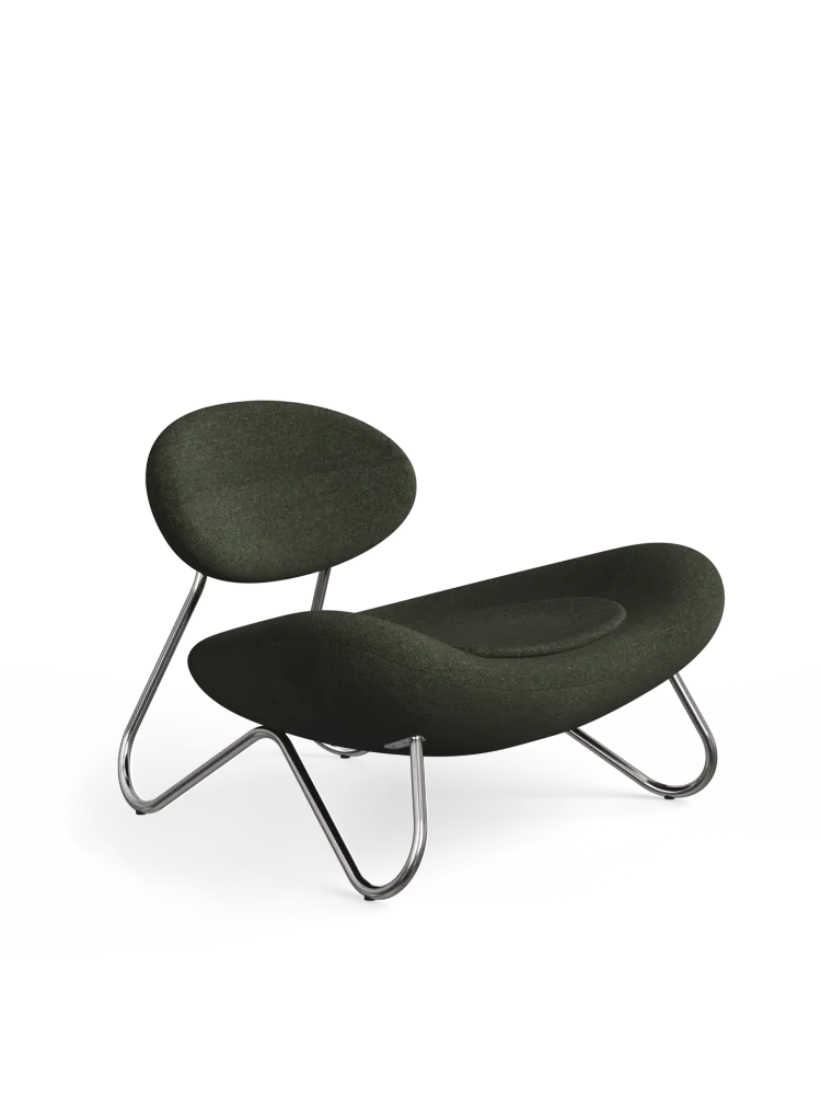 Meadow lounge chair - Pine/Chrome