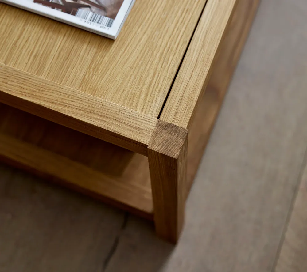 Scale sofabord, stor, Oak