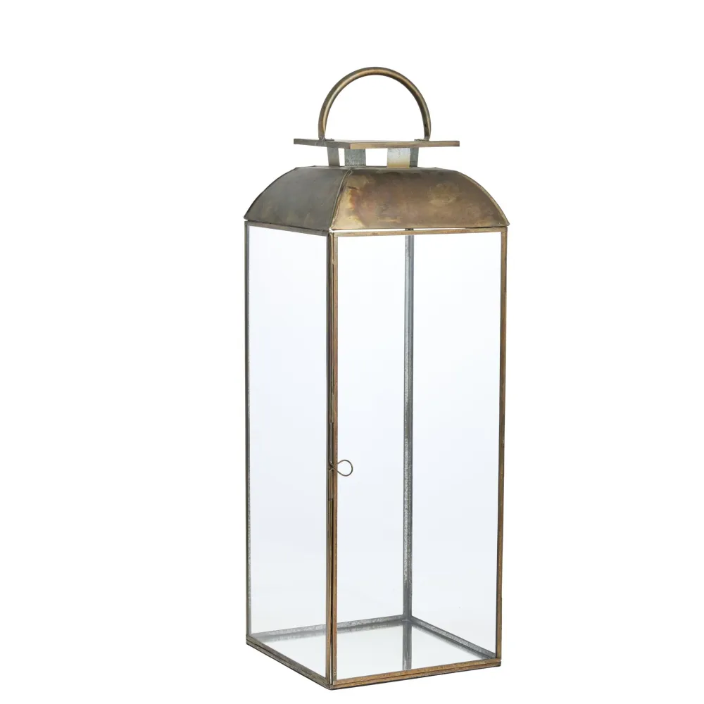 Sigrid lykt H62 cm. antikk gull