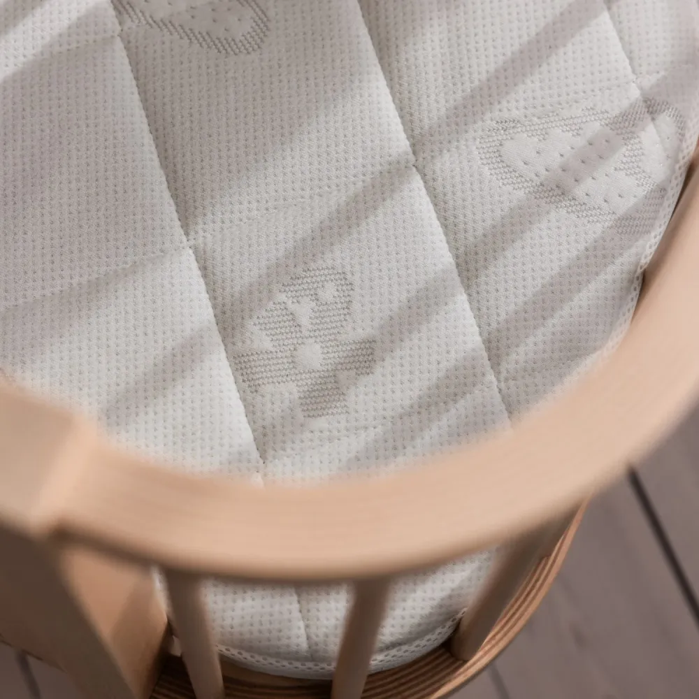 Sebra X Träumeland White Madras Bedside Crib