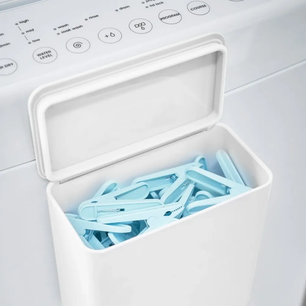 Magnetisk boks med lokk hvit