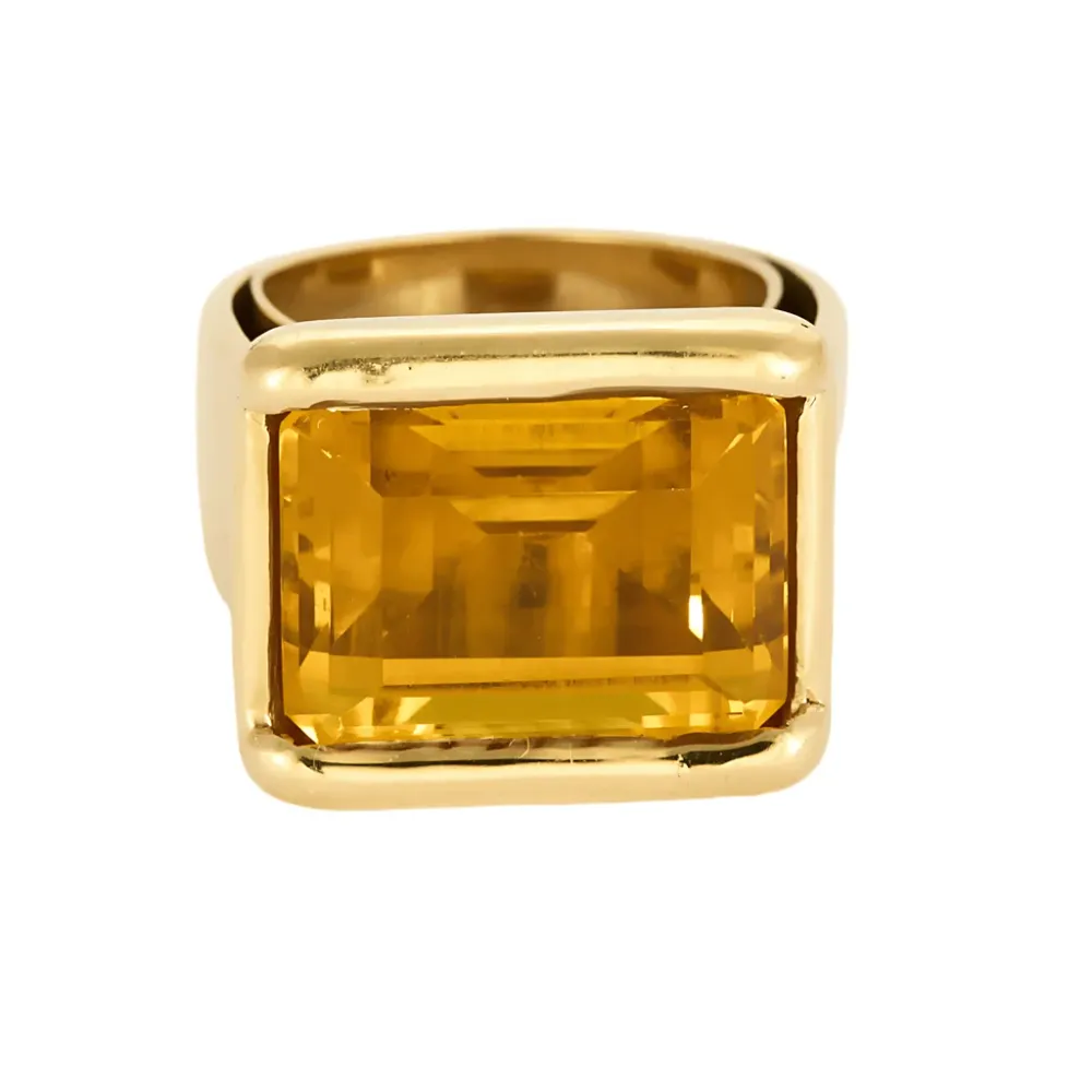 Viktig ring type Seglring og citrin