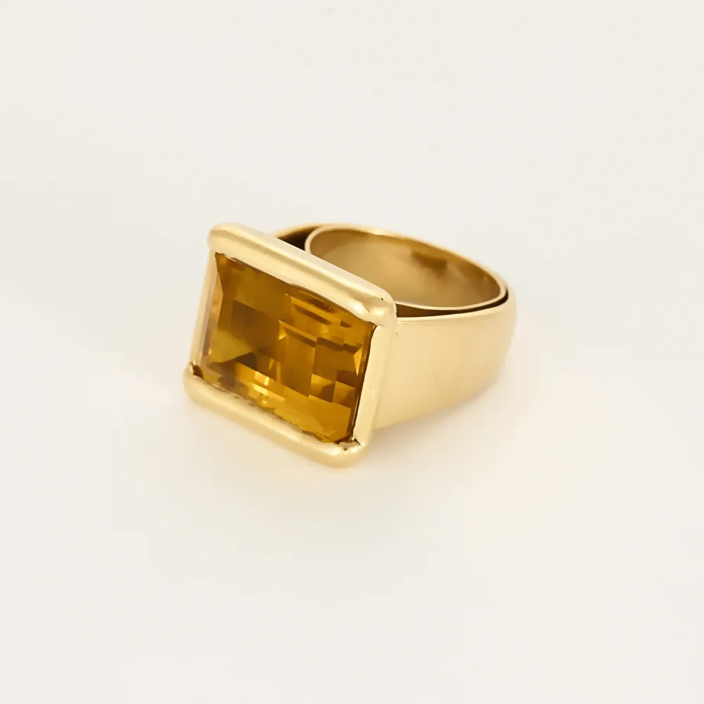 Viktig ring type Seglring og citrin