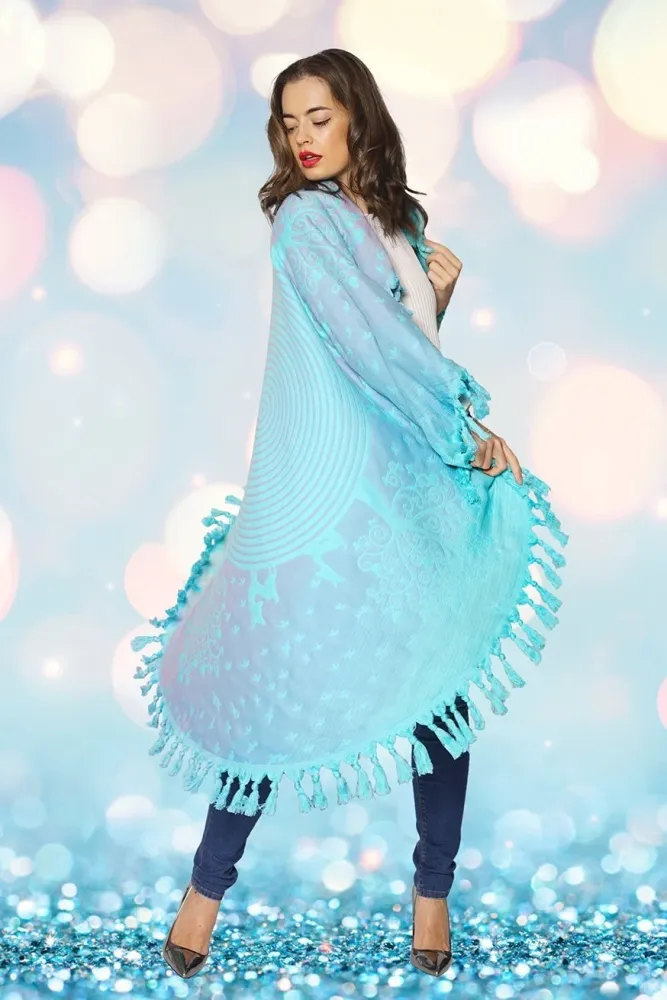 Mandaladecke Marie Blue