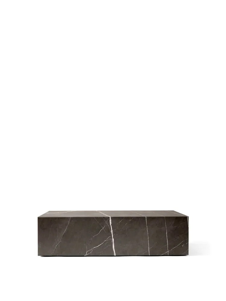 Plinth Low Stuebord - Grå Kendzo Marmor
