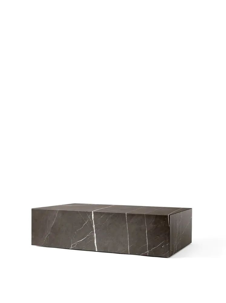 Plinth Low Stuebord - Grå Kendzo Marmor
