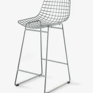 wire barstol silver 2pk