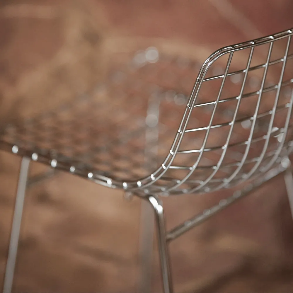 Barstol Metal wire silver