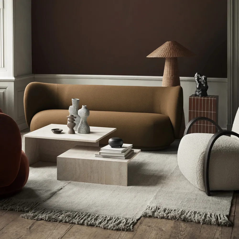 Distinct Grande Duo Sofabord Travertine
