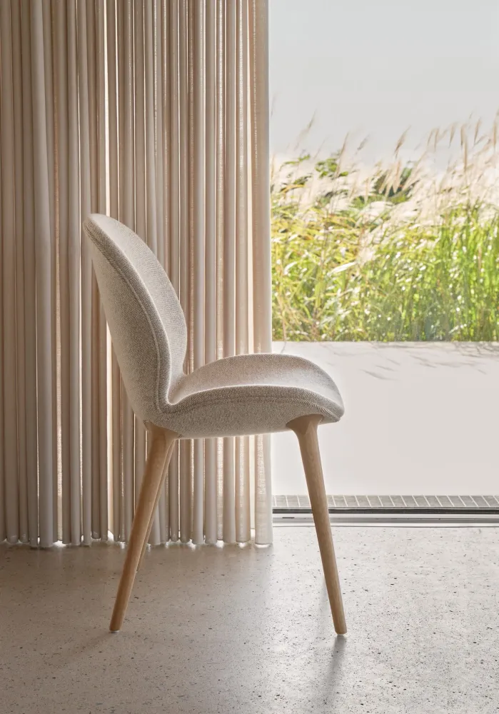 Lodgestol Lys eik Brook Beige/Kastanje