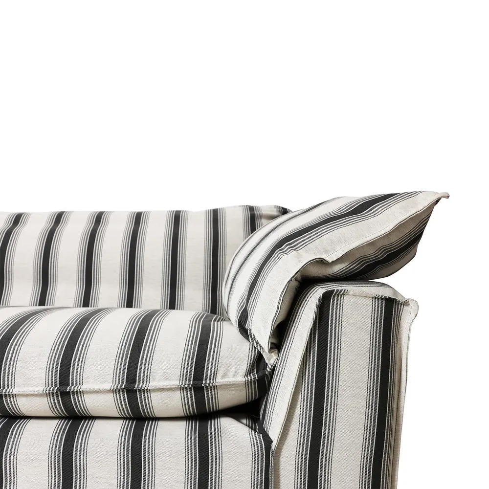 Nomad couch: 244cm, rocco, chalkstripe