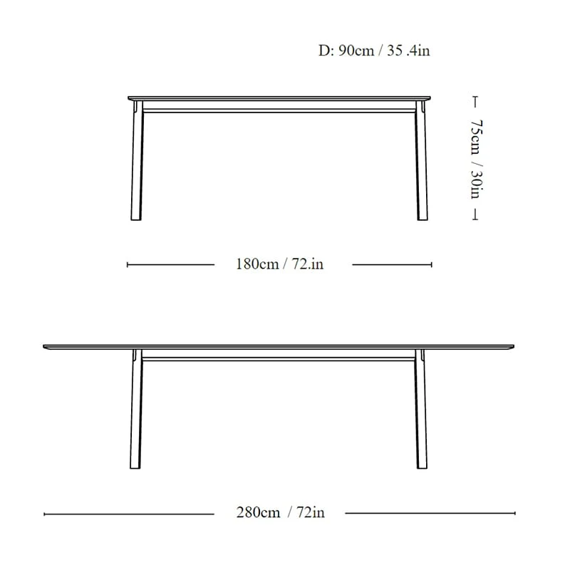 Patch Uttrekksbord Oljet Eik 180-280 HW1