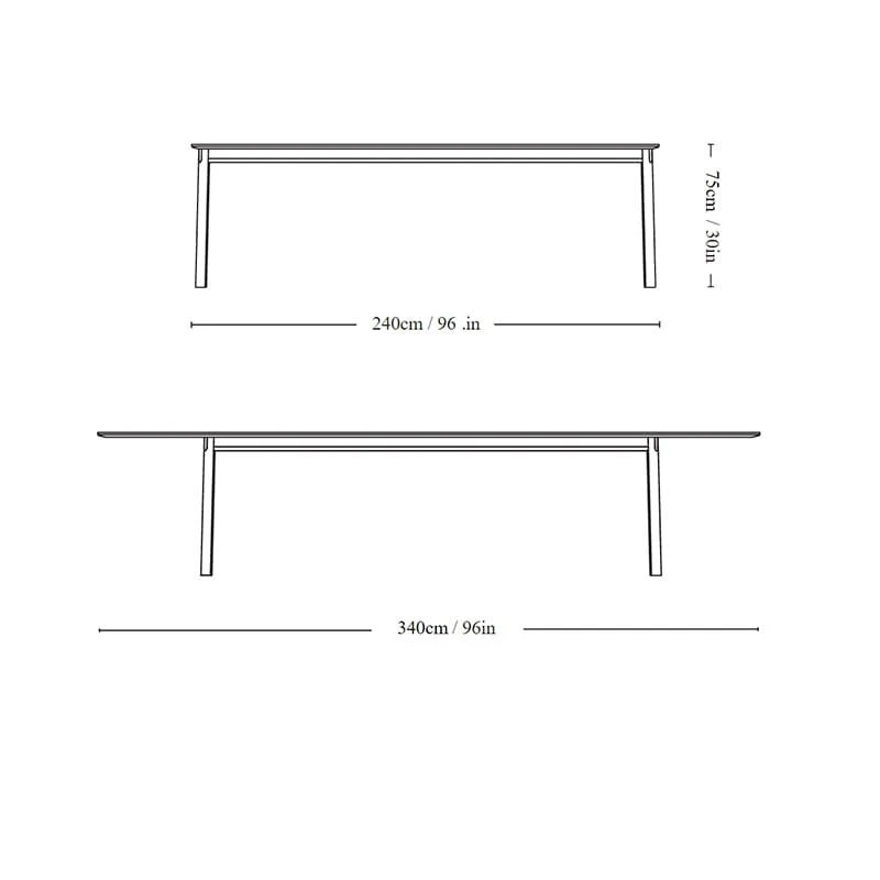 Patch Uttrekksbord Oljet Eik 240-340 HW2