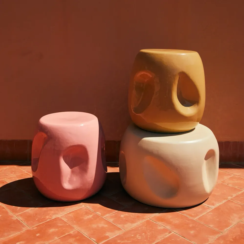 Sidebord Currents ceramic sand