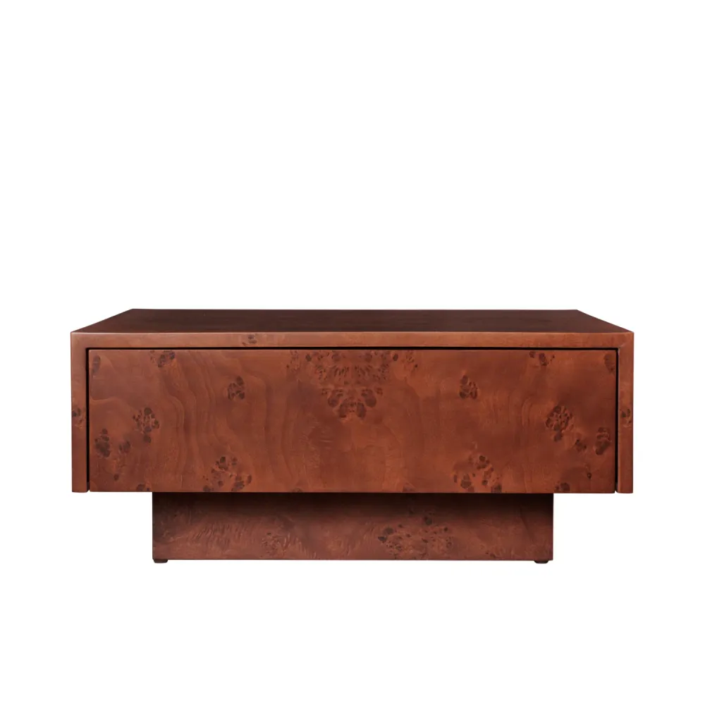 Sofabord Burl med Oppbevaring – Dark Stained