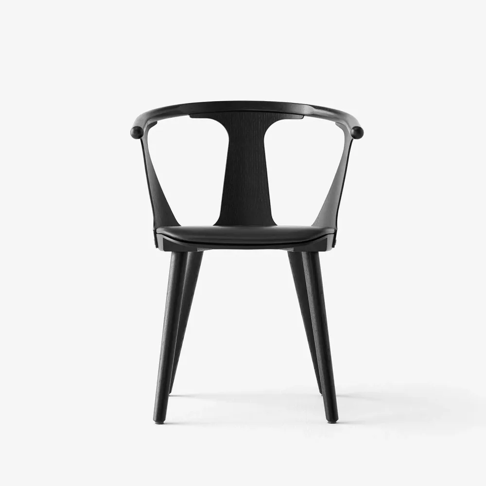 2 stk | Between Stol SK2 Svart Eik/Svart Skinn