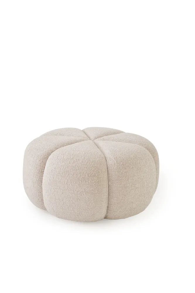Vipp655 puff, Bølget Offwhite/lys grå 00002