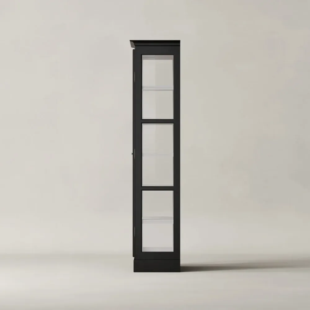 Vitrineskap V1 Sort