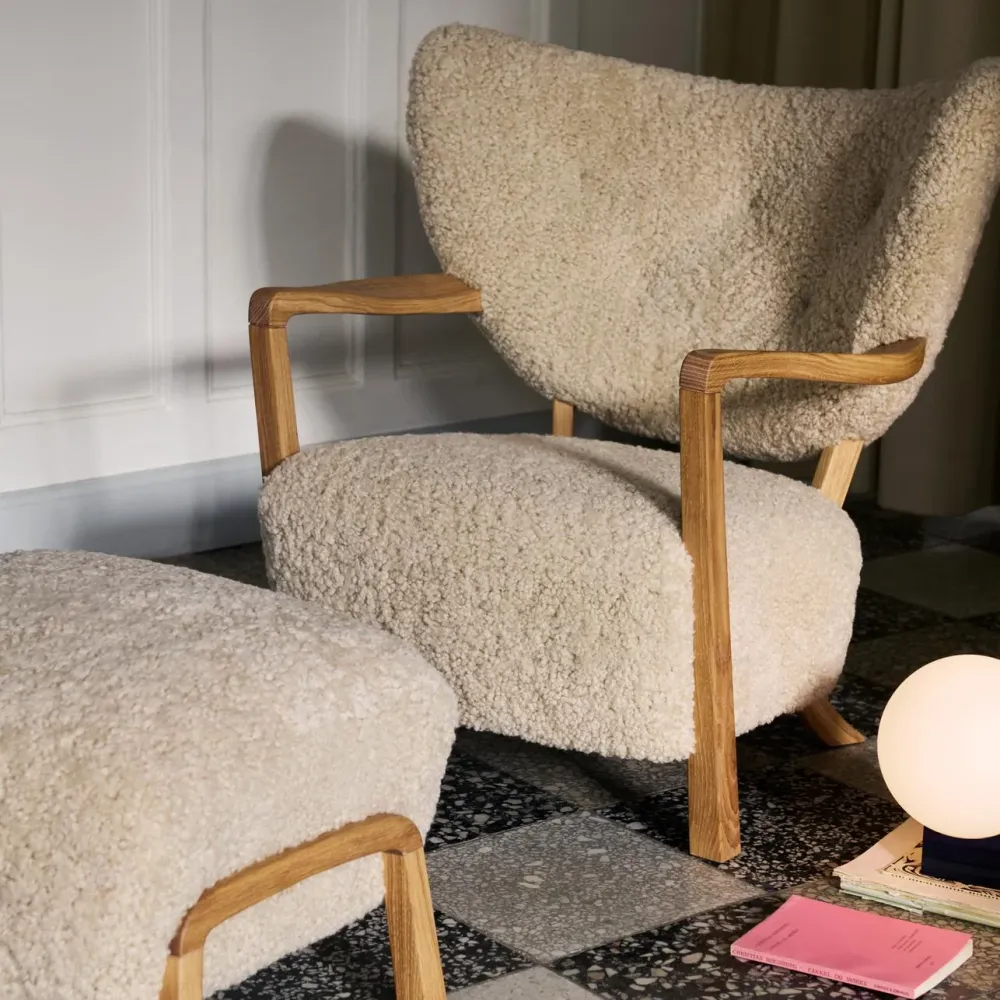 Wulff Stol + Puff Moonlight/Eik