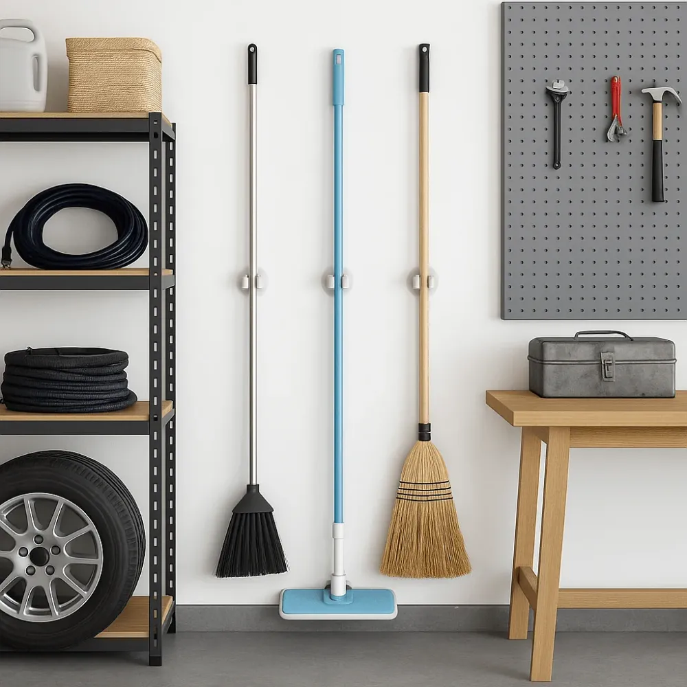 Vegghengt moppeholder