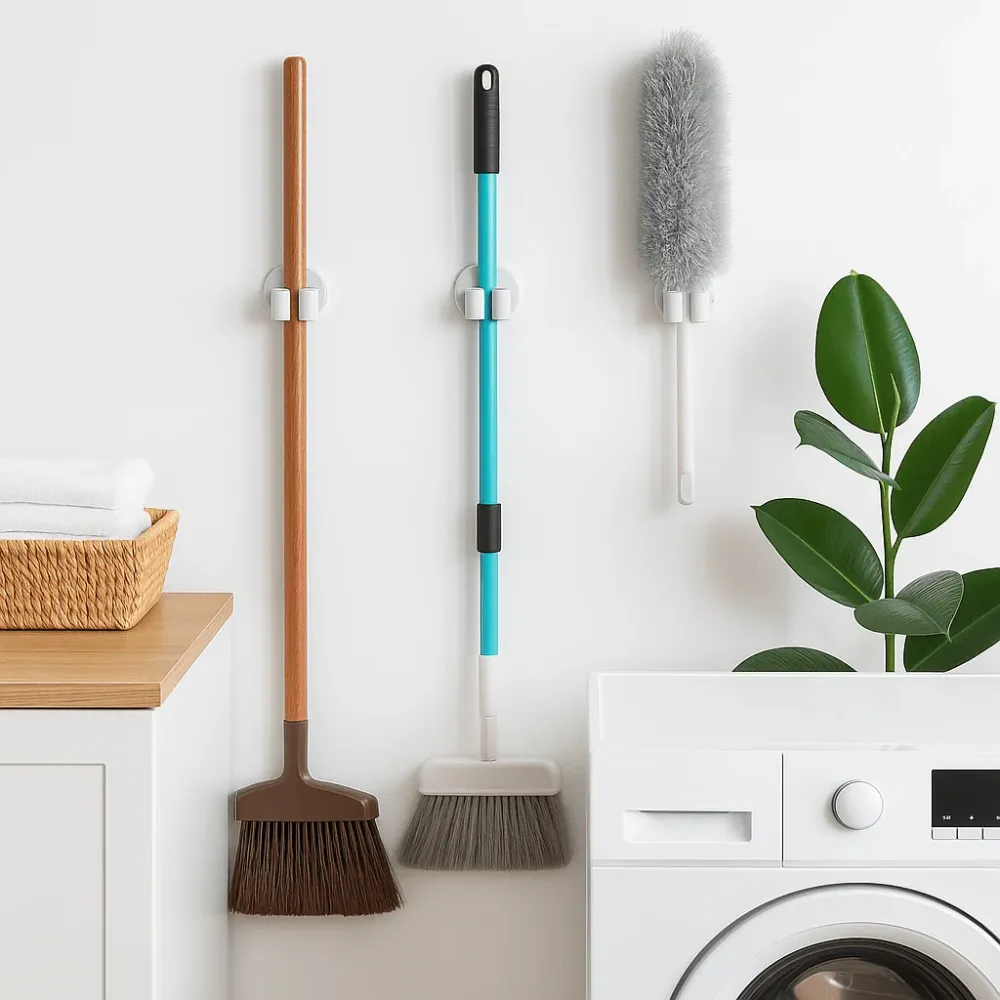 Vegghengt moppeholder