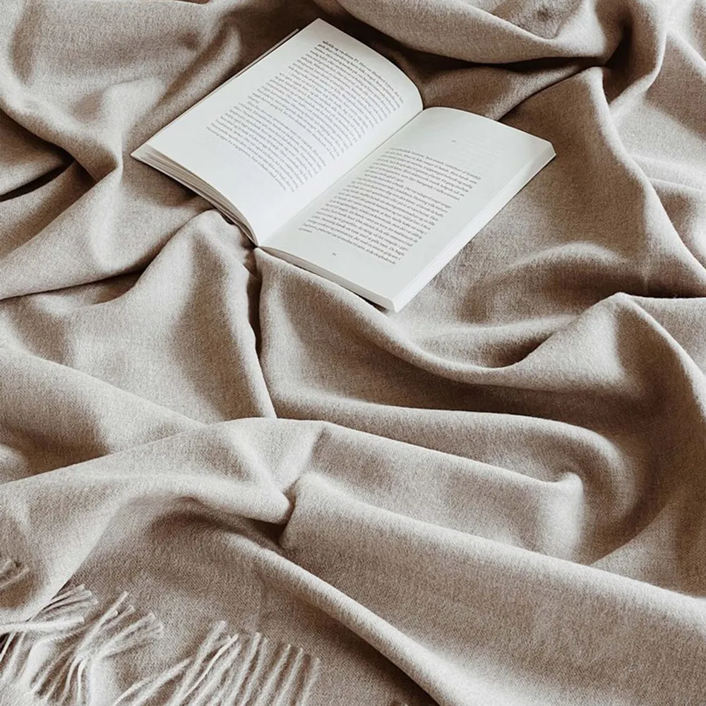 Alpakkapledd Classic Beige