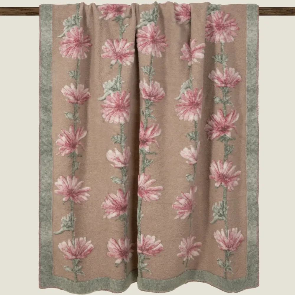 Ullpledd Chicory Pink 150x190 cm