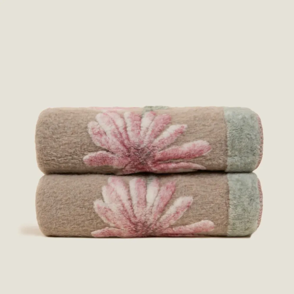 Ullpledd Chicory Pink 150x190 cm