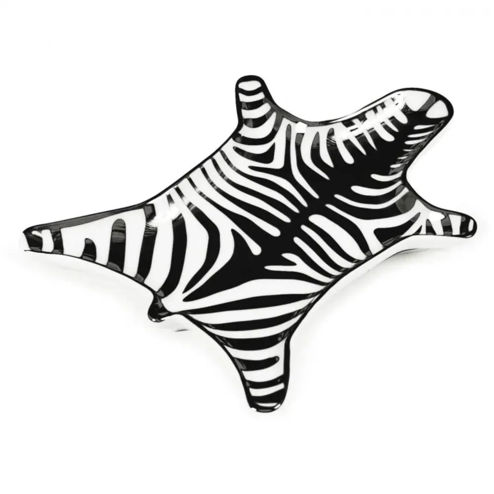 Zebra Stacking Dish - Black And White