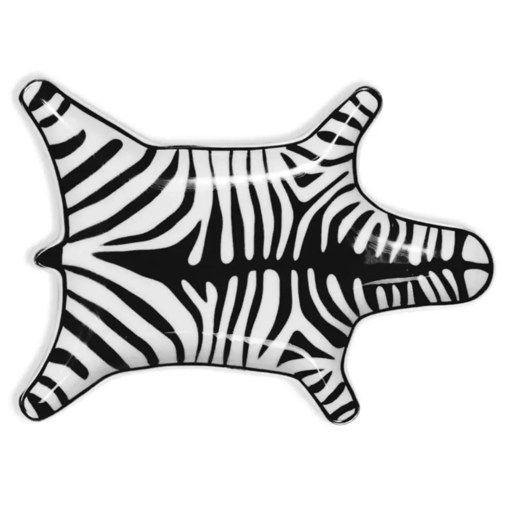 Zebra Stacking Dish - Black And White