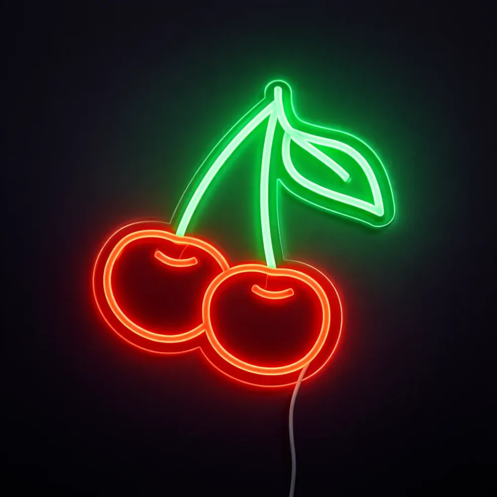 Cherry Neon Vegglampe