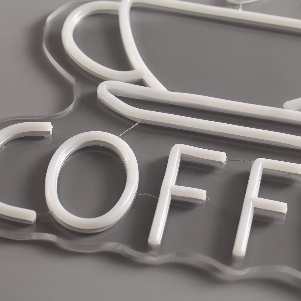 Coffee Neon Vegglampe