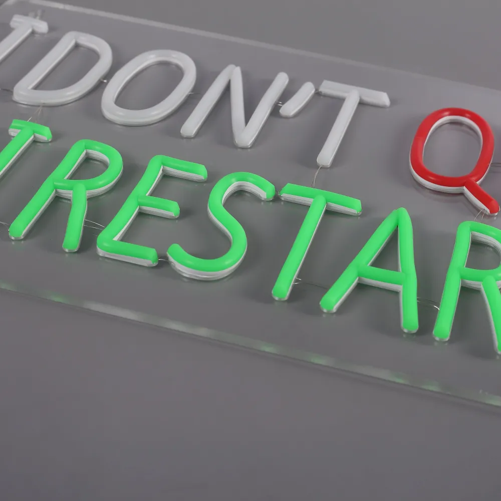 I Don’t Quit I Restart Neon Vegglampe
