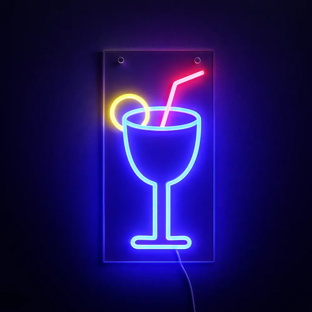 Drink Neon Vegglampe