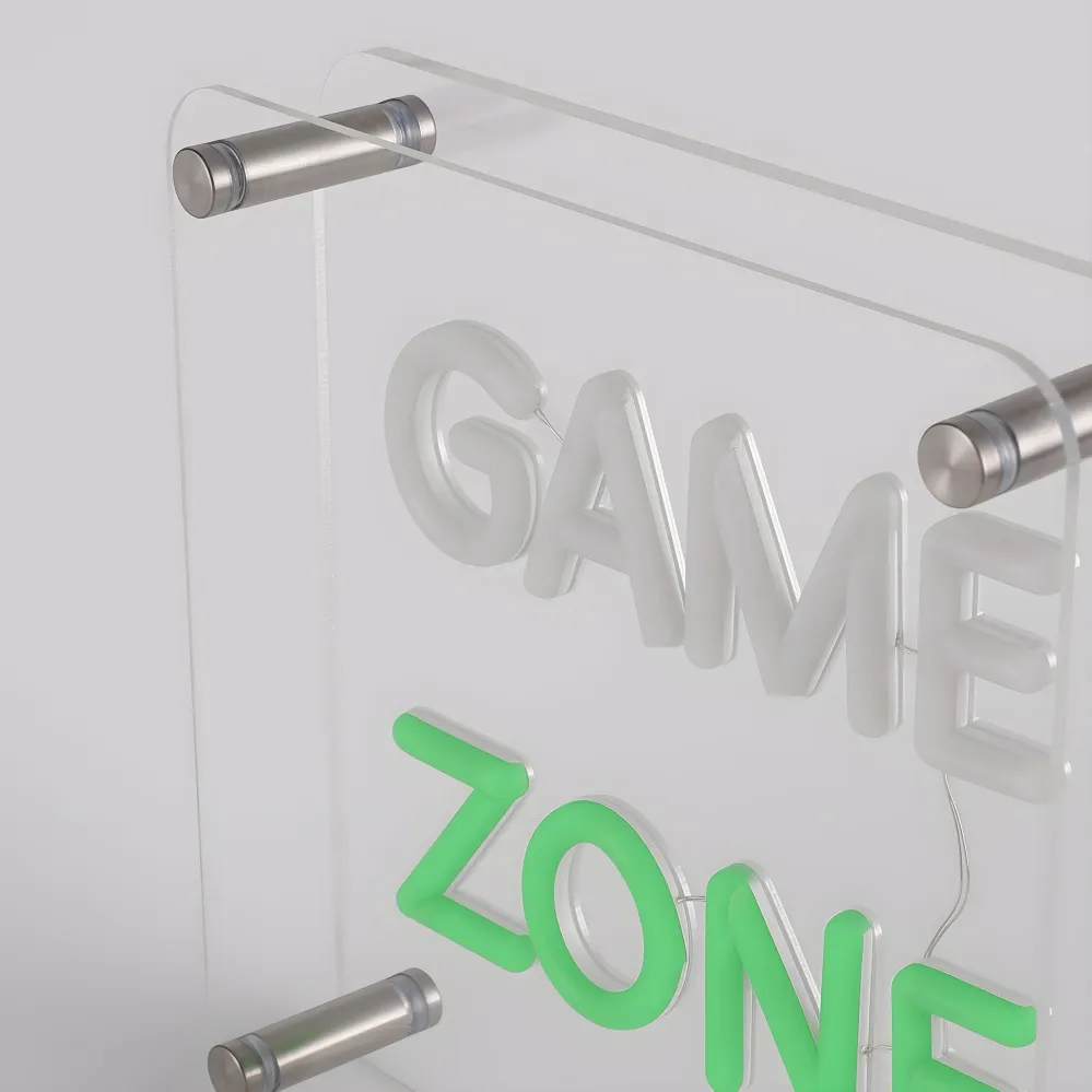 Game Zone LED Neon Box Bordlampe