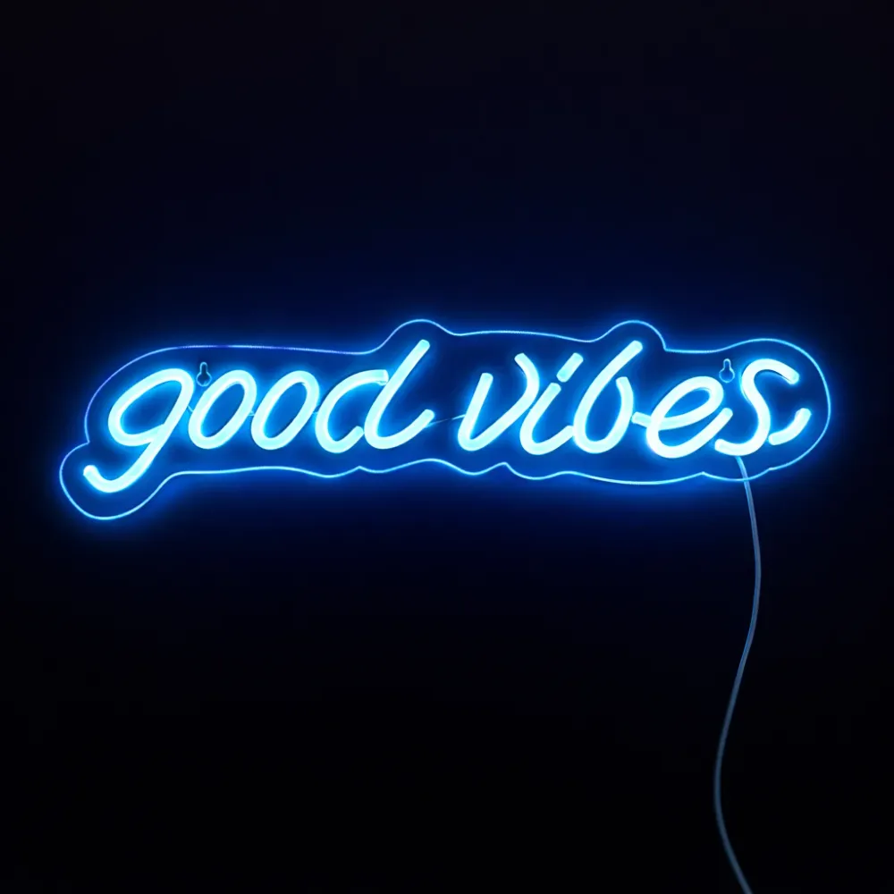 Good Vibes Neon Vegglampe