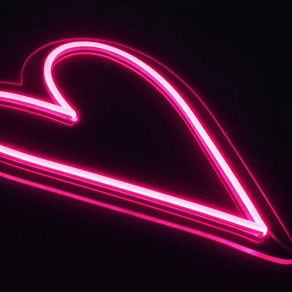 Hjerte Neon Vegglampe