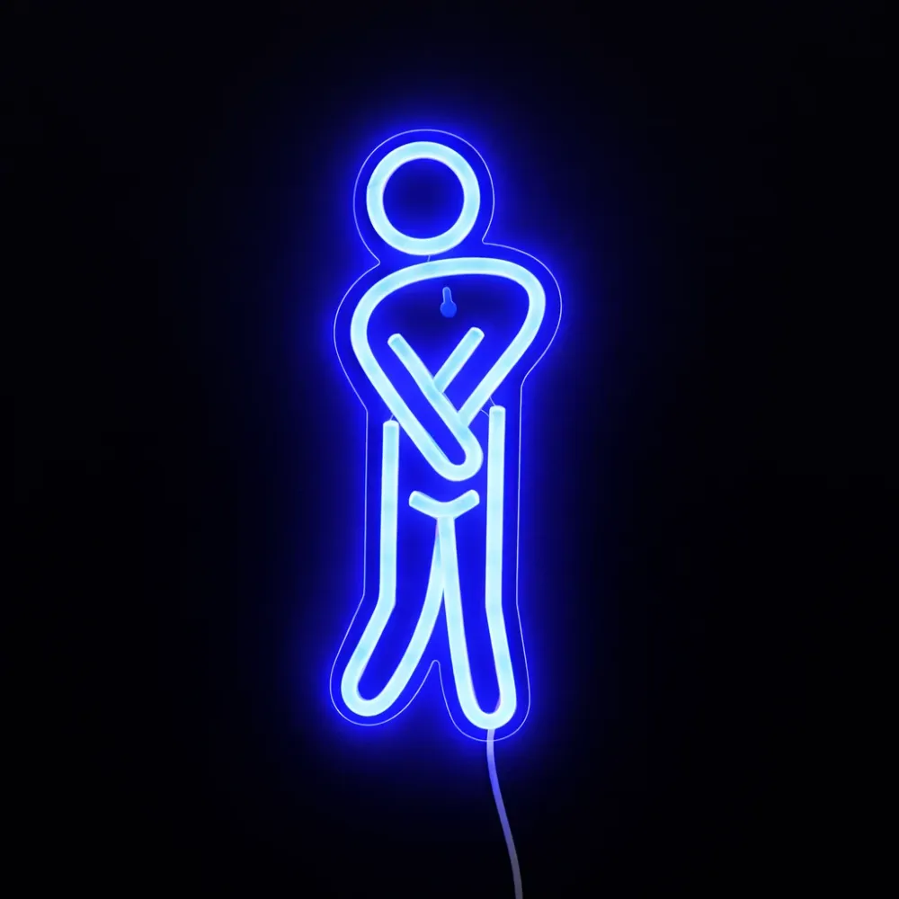 WC Man Neon Vegglampe