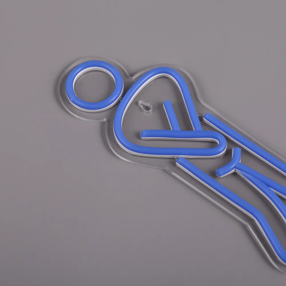 WC Man Neon Vegglampe