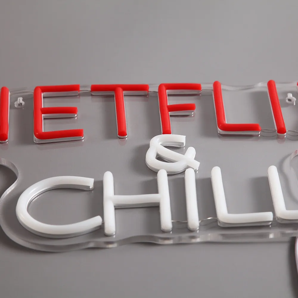 Netflix & Chill Neon Vegglampe