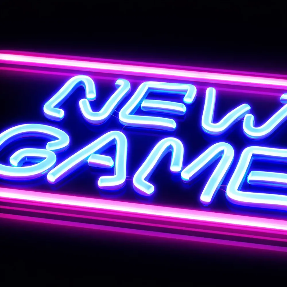 New Game Neon Vegglampe