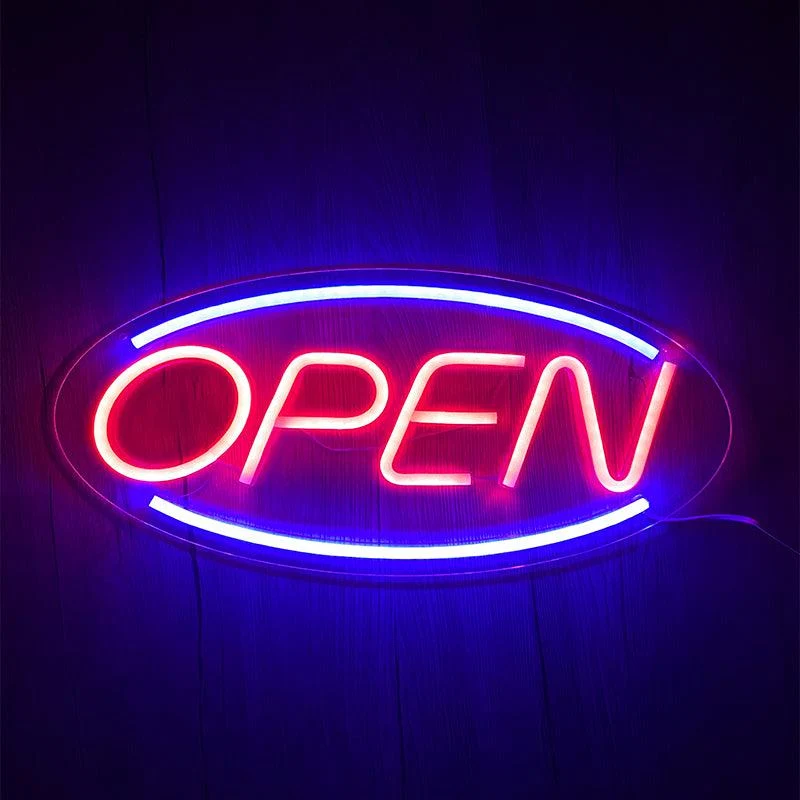 Open Neon Vegglampe