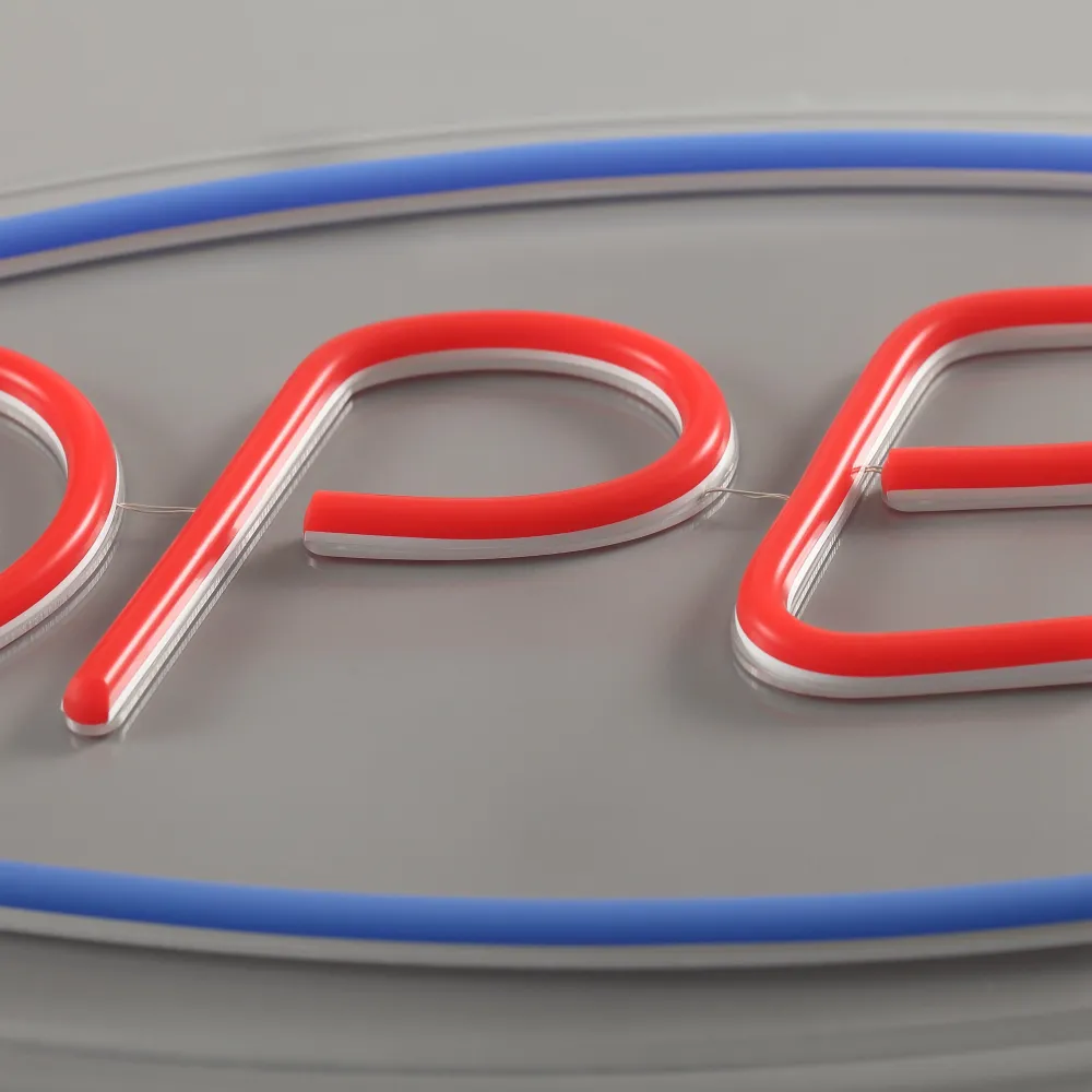 Open Neon Vegglampe